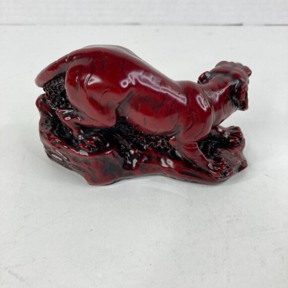 Chinese‎ Horoscope Zodiac Resin 4" Crouching Tiger Figurine Feng Shui Good Luck - Picture 6 of 8